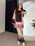 Beige Black Winter Fusion Set